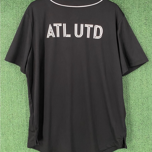 Fanatics Atlanta United MLS Third Period Black Baseball Jersey Men’s Size XL - Picture 5 of 7